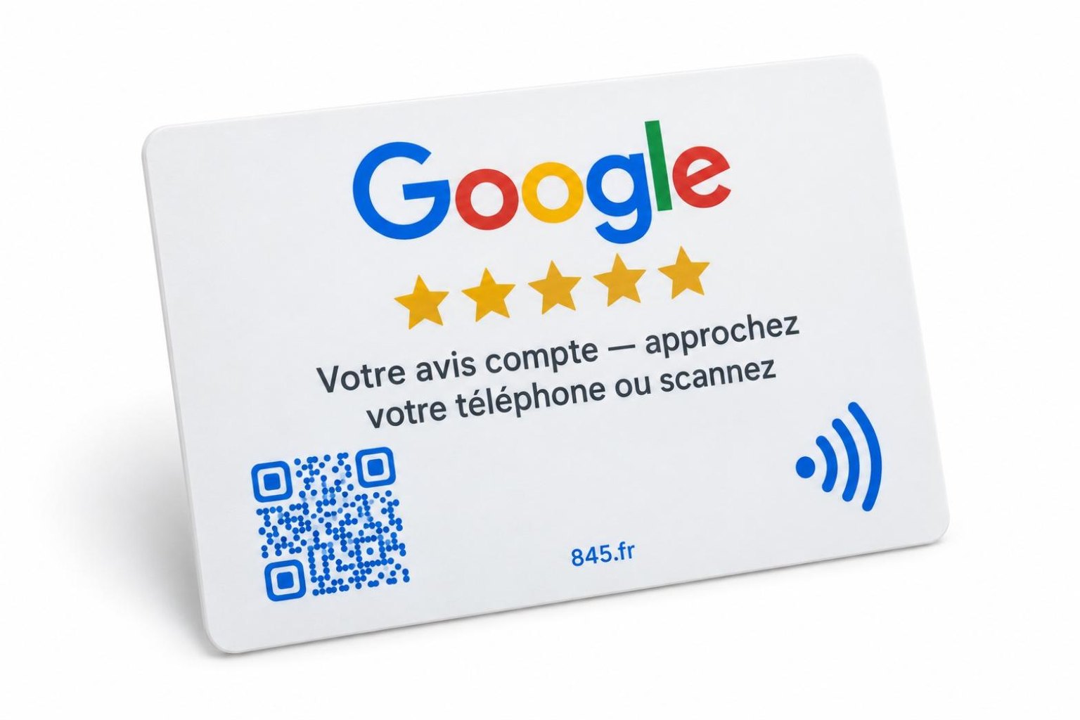 Carte NFC « Avis Google »