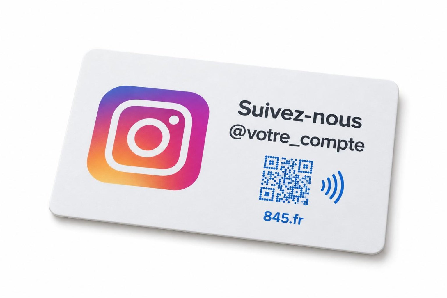 Carte NFC Instagram
