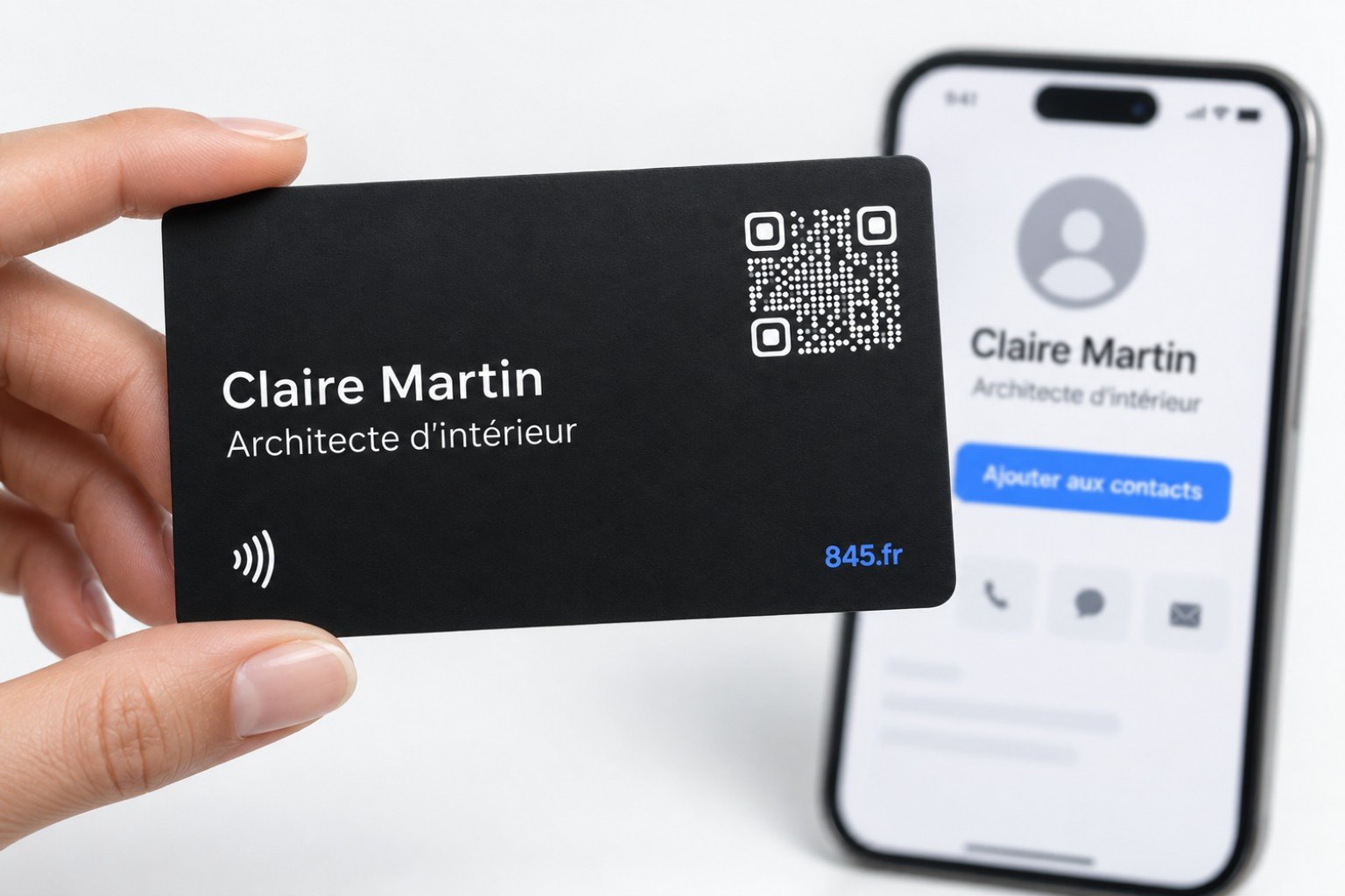 Carte de visite NFC personnalisée