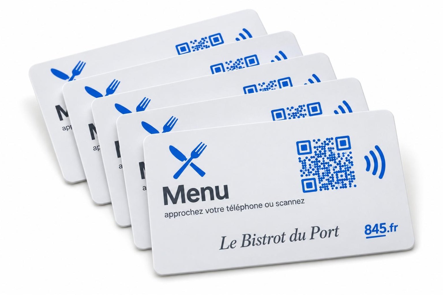 Cartes « Menu » NFC (lot de 5)
