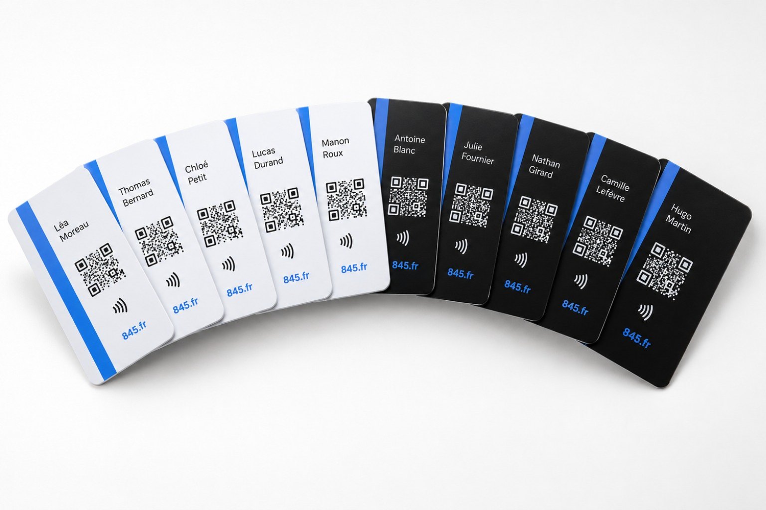 Pack équipe : 10 cartes de visite NFC