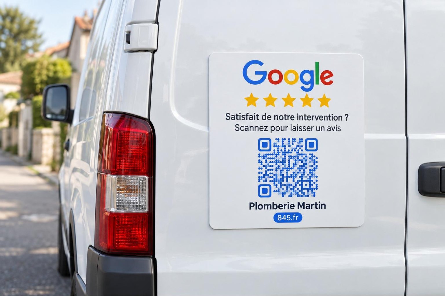Magnet véhicule « Avis Google » QR