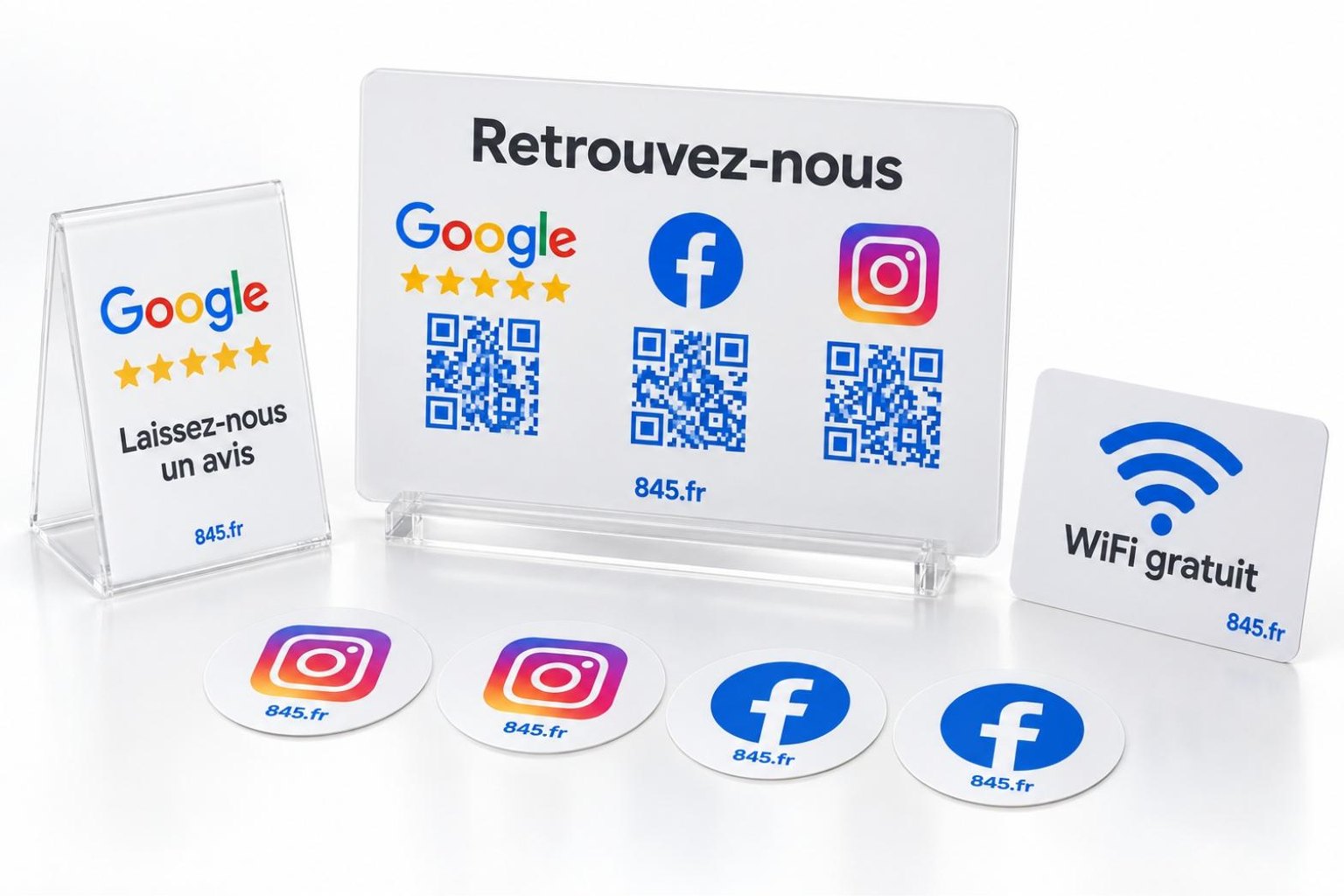 Pack commerce : avis + réseaux + WiFi