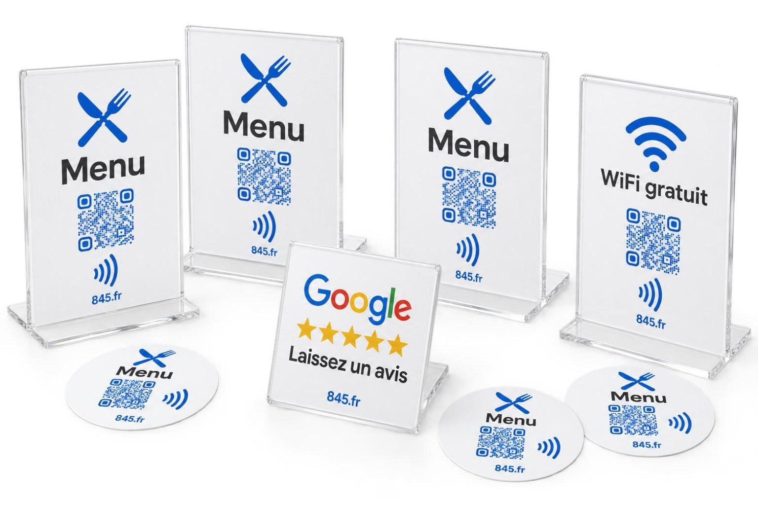 Pack restaurant : menu + WiFi + avis Google