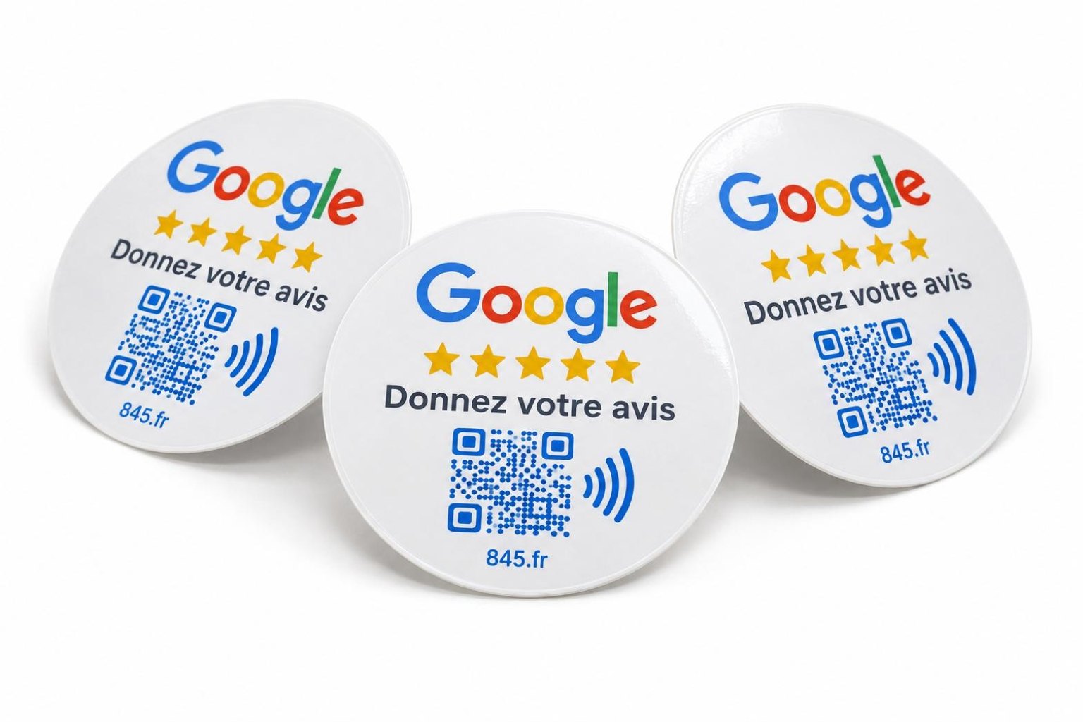 Stickers NFC « Avis Google » (lot de 3)